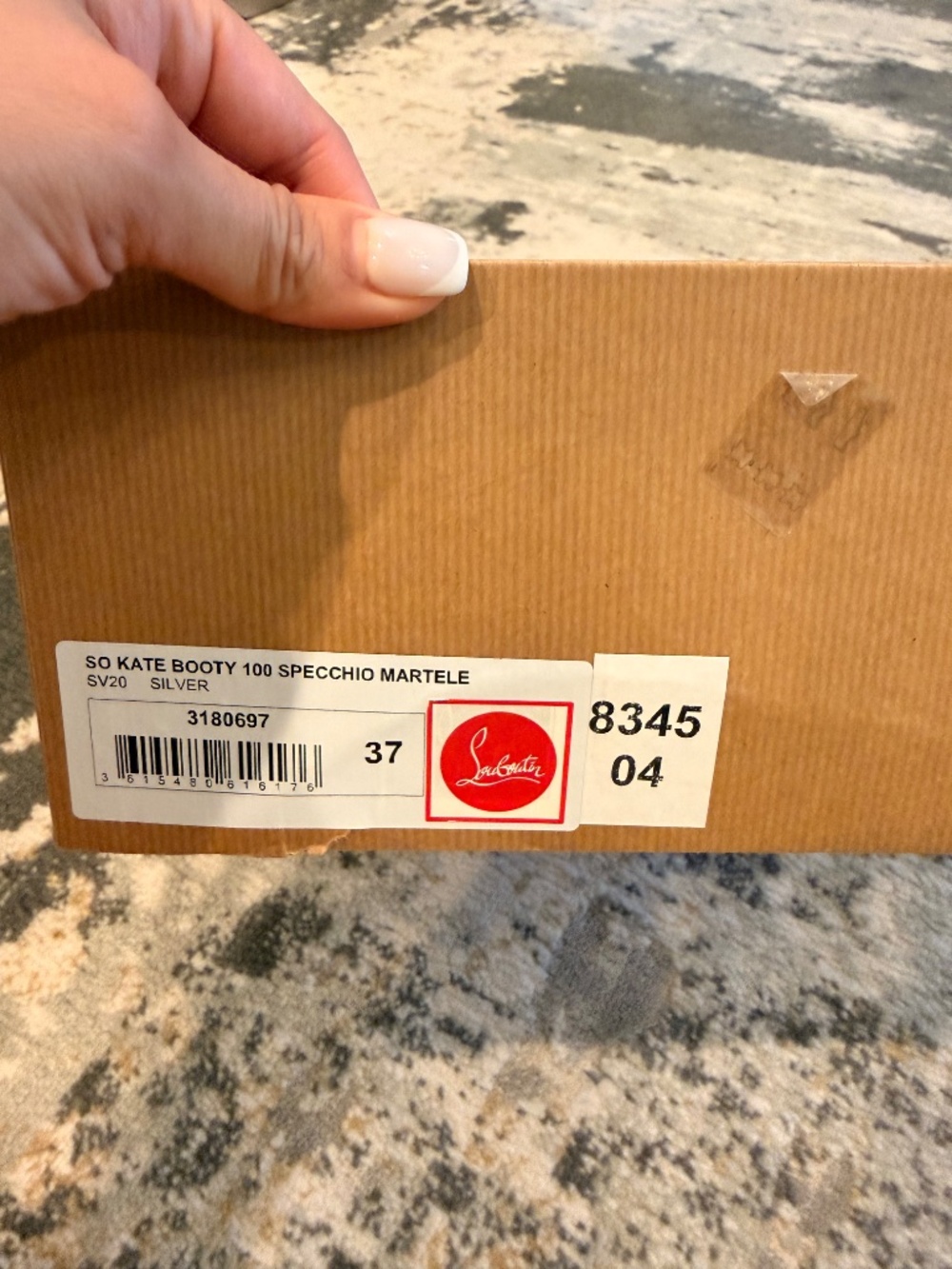 Christian Louboutin silver metallic booty - Picture 5 of 5